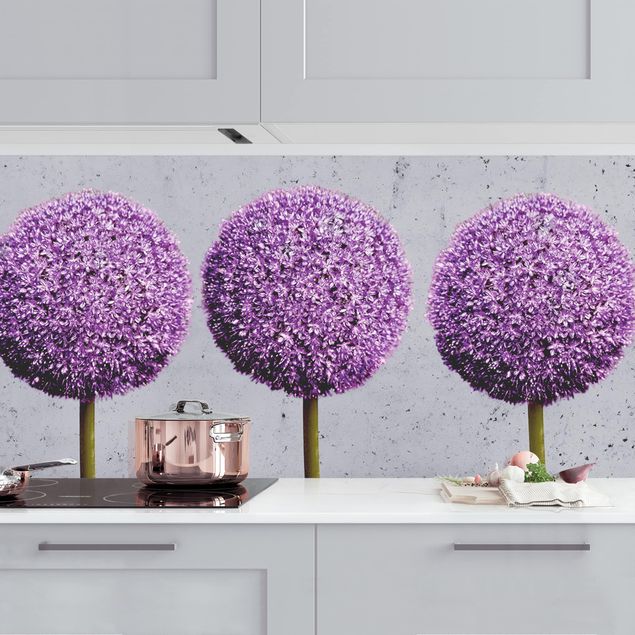 Küchen Deko Allium Kugel-Blüten I