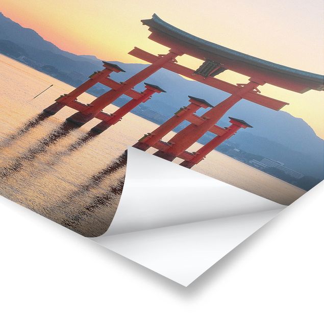Poster Natur Torii am Itsukushima