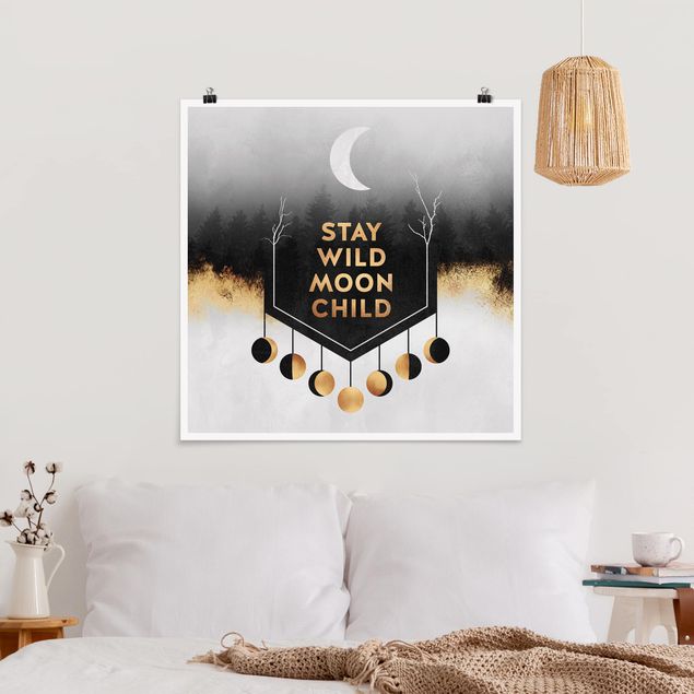 Kunstdrucke Poster Stay Wild Moon Child