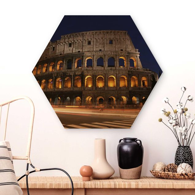 Küche Dekoration Colosseum in Rom bei Nacht