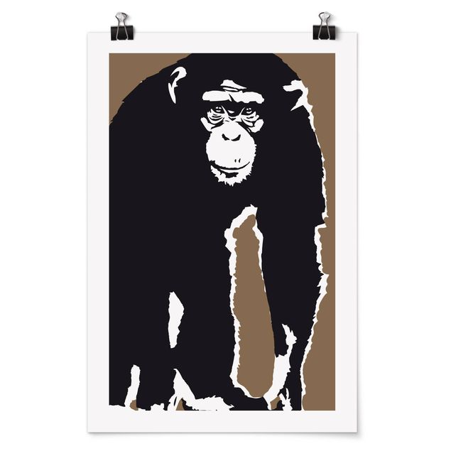 Tiere Poster No.TA10 Schimpanse