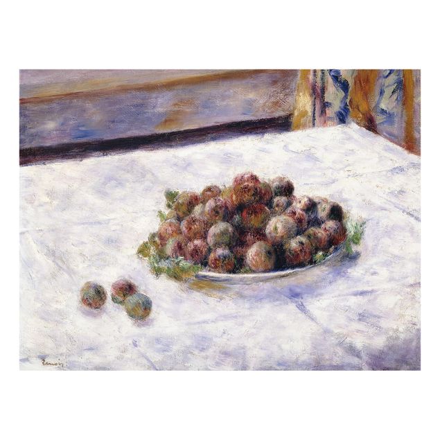 Küchenspiegel Glas Auguste Renoir - Teller mit Pflaumen