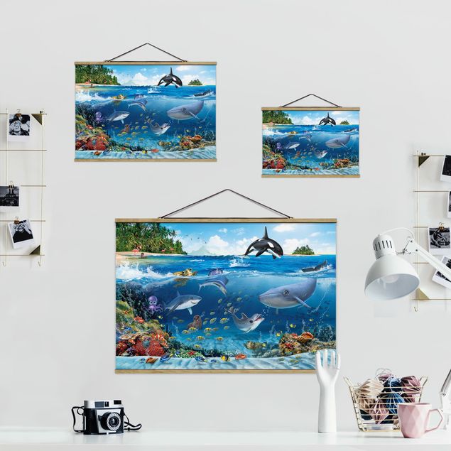 Wandbilder Natur Animal Club International - Unterwasserwelt mit Tieren