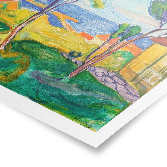 Wandbilder Landschaften Edvard Munch - Der Garten