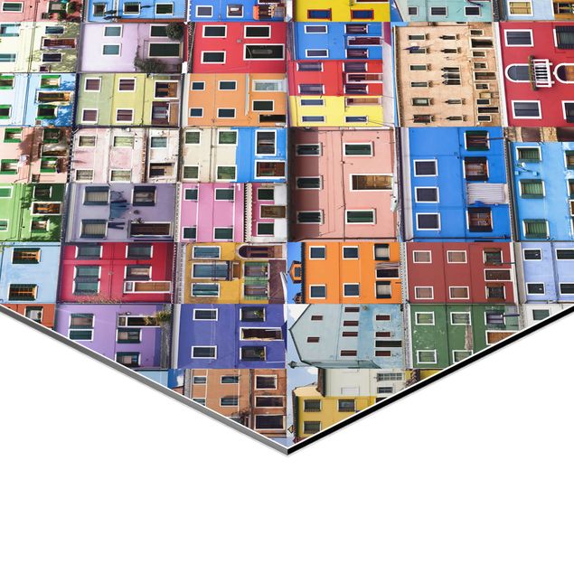 Bilder Hexagon Venezianische Häuser