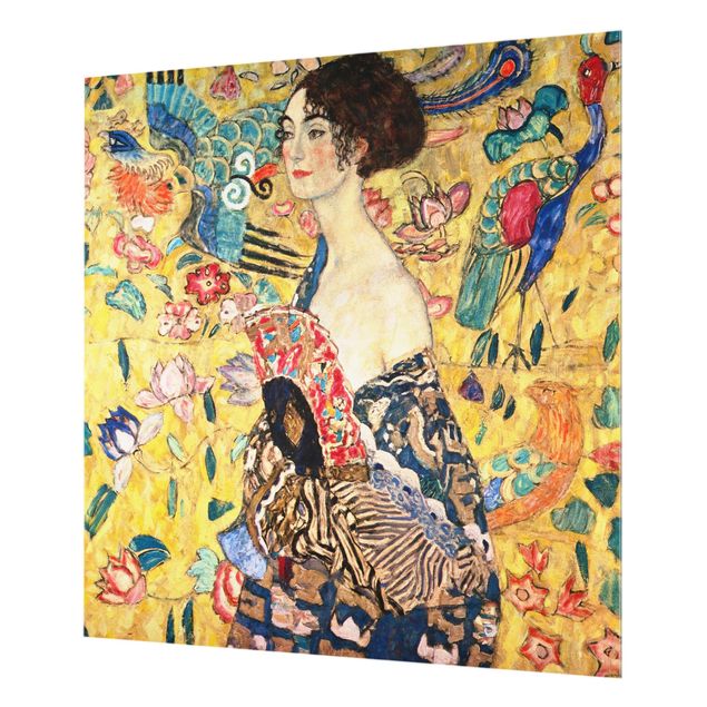 Klimt Gemälde Gustav Klimt - Dame mit Fächer