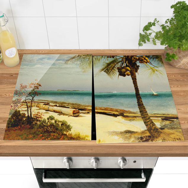 Kunststil Romantik Albert Bierstadt - Küste in den Tropen