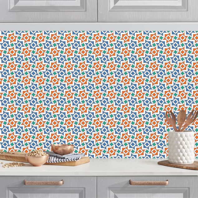 Küchen Deko Alhambra Mosaik mit Fliesenoptik