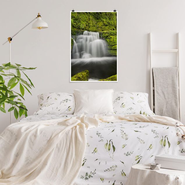 Poster Naturbilder Lower McLean Falls in Neuseeland