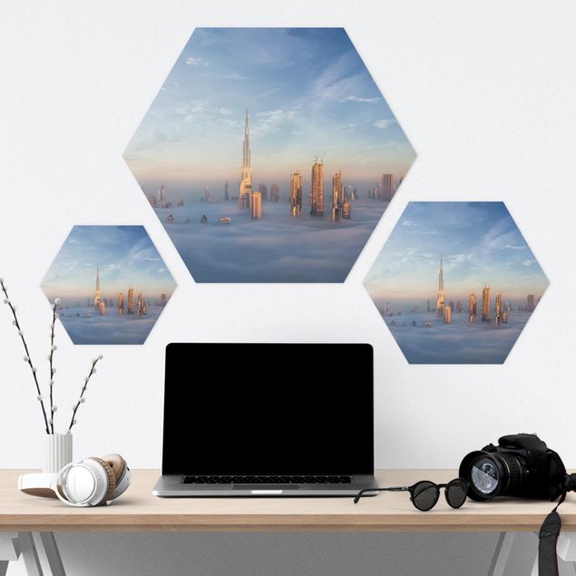 Hexagon Bild Forex - Dubai über den Wolken