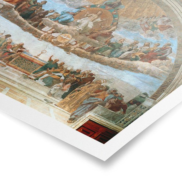 Wandbilder Kunstdrucke Raffael - Disput über das Sakrament