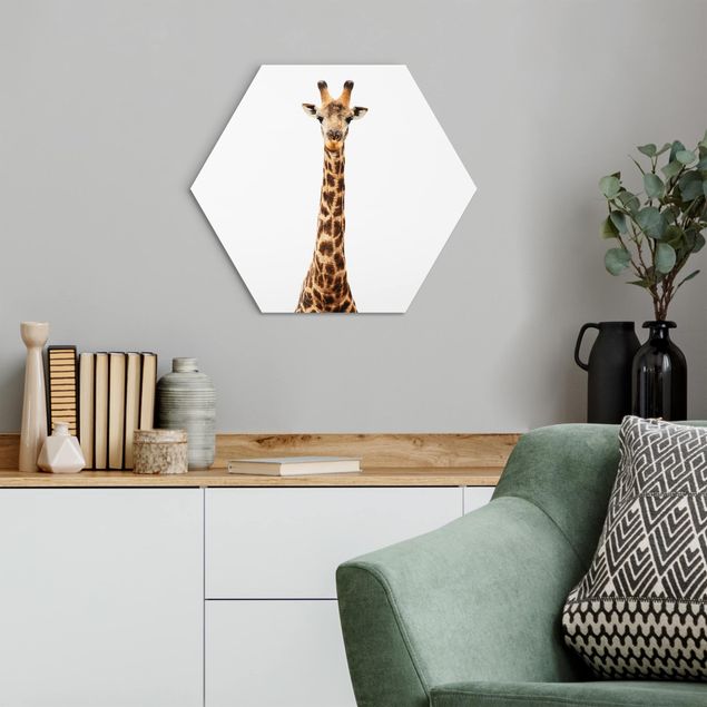 Wandbilder Modern Giraffenkopf