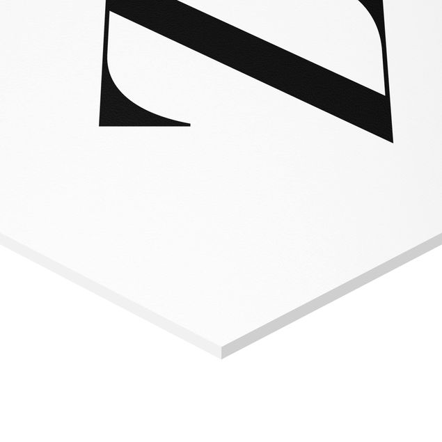 Hexagon Bild Forex - Buchstabe Serif Weiß Z