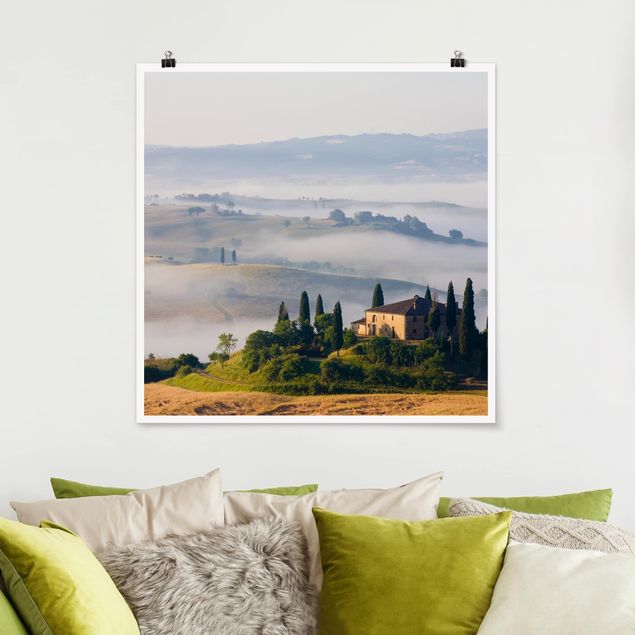 Wandbilder Landschaften Landgut in der Toskana