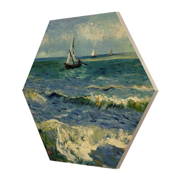 Holzbilder Landschaften Vincent van Gogh - Seelandschaft