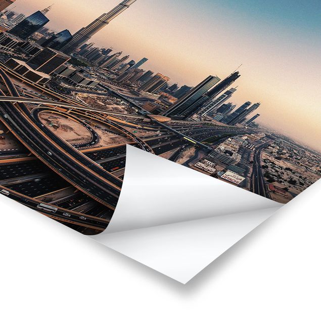 Poster bestellen Abendstimmung in Dubai