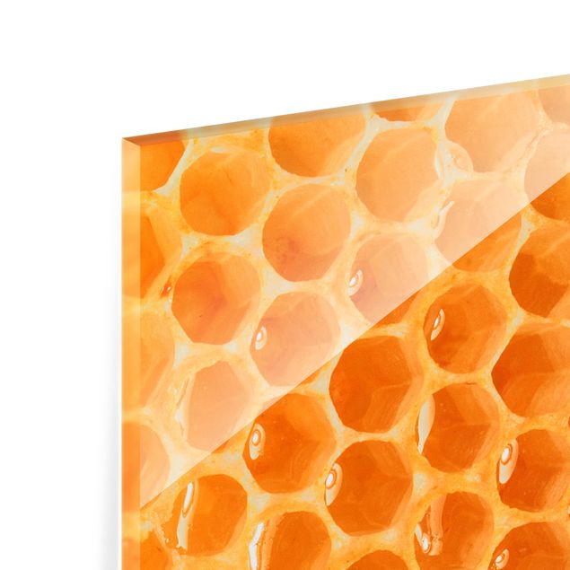 Glas Spritzschutz - Honey Bee - Quadrat - 1:1