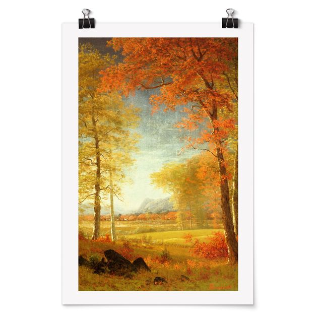 Kunststile Albert Bierstadt - Herbst in Oneida County, New York