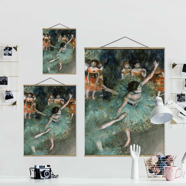 Wandbilder Portrait Edgar Degas - Tänzerinnen in Grün