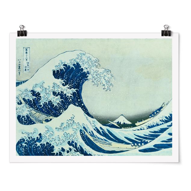 Wandbilder Strände Katsushika Hokusai - Die grosse Welle von Kanagawa