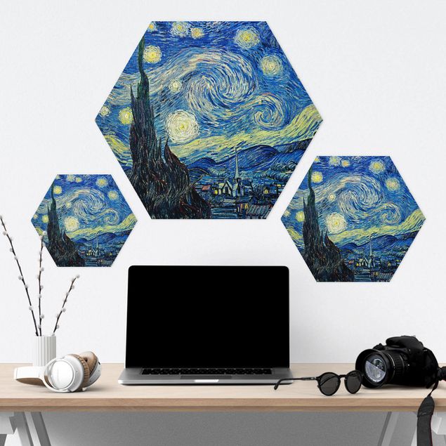 Wandbilder Blau Vincent van Gogh - Sternennacht