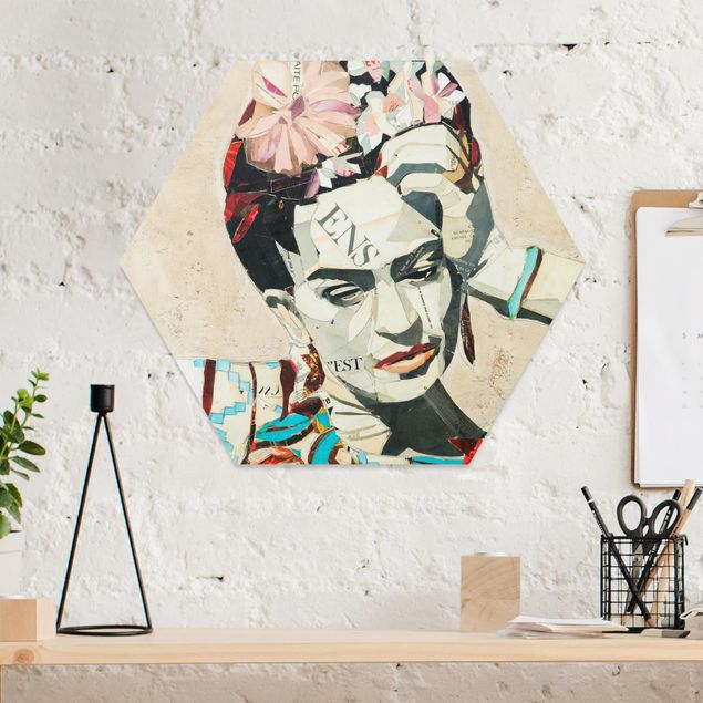 Wandbilder Kunstdrucke Frida Kahlo - Collage No.1