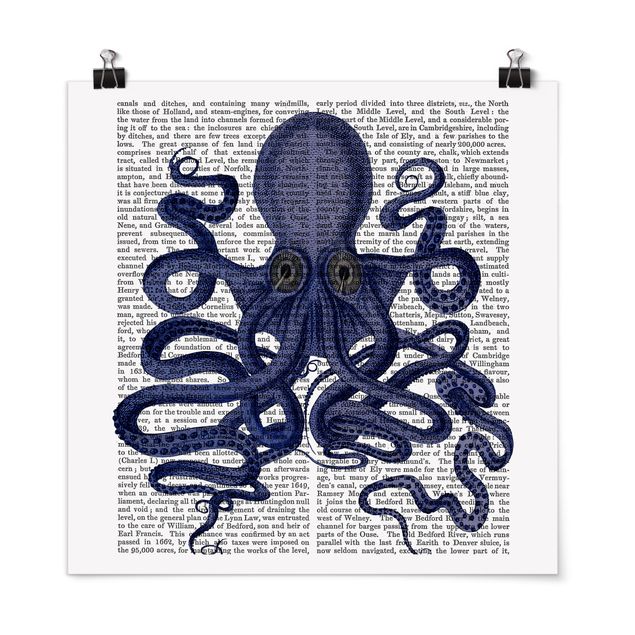 Poster Tiere Tierlektüre - Oktopus