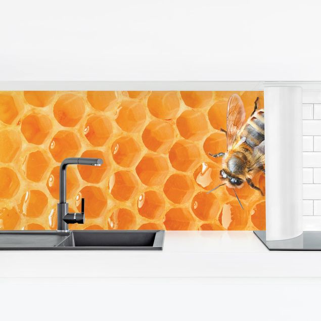 Küchenrückwand Folie selbstklebend Honey Bee