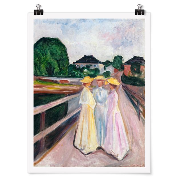 Kunststile Edvard Munch - Drei Mädchen