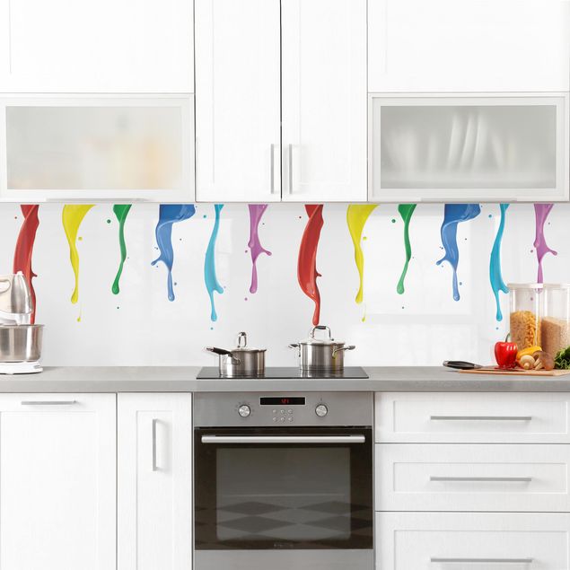 Küchenspiegel Glas Farbspritzer I