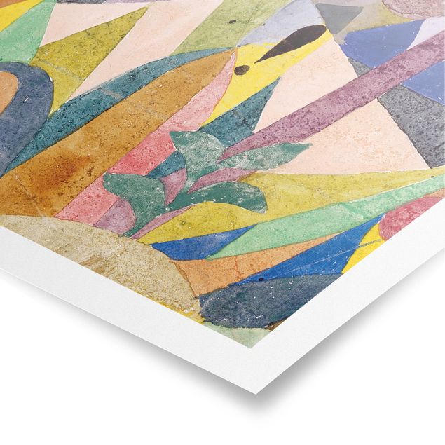 Poster abstrakt Paul Klee - Mildtropische Landschaft