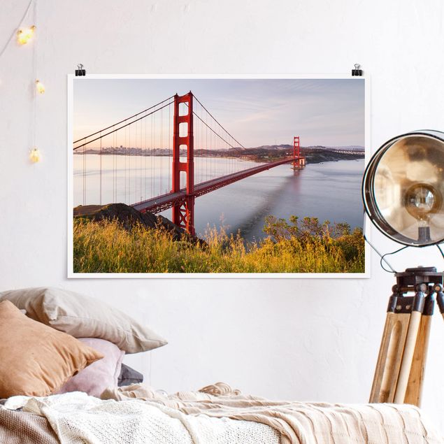 Poster Skylines Golden Gate Bridge in San Francisco