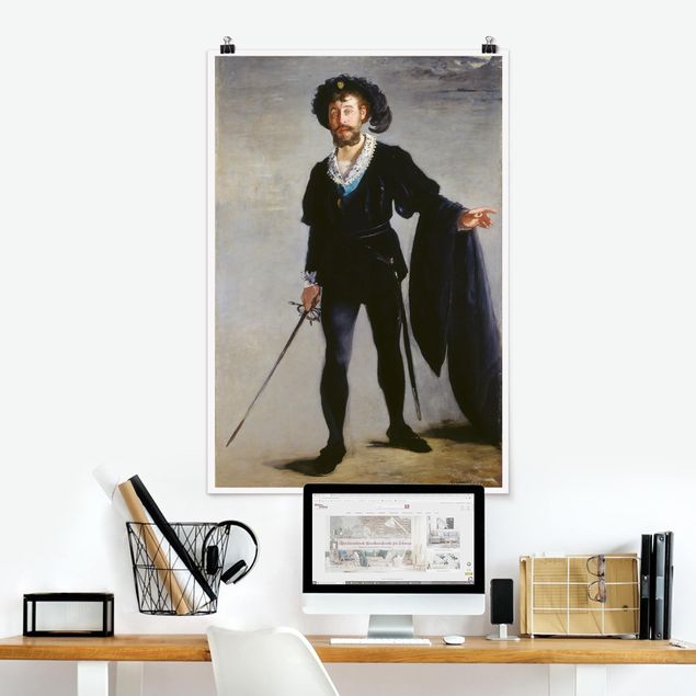Wanddeko Küche Edouard Manet - Der Sänger Jean-Baptiste Faure als Hamlet
