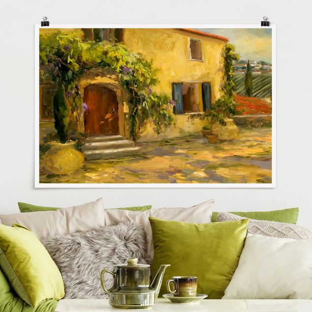 Wanddeko Küche Italienische Landschaft - Toskana