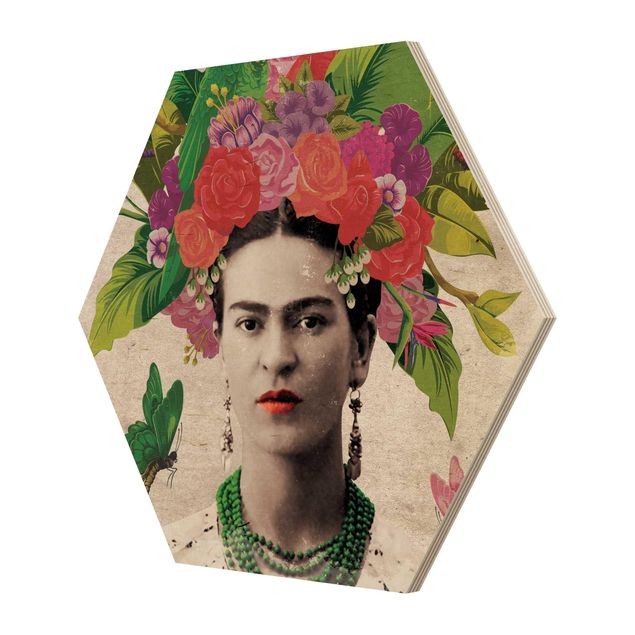Kunstdrucke kaufen Frida Kahlo - Blumenportrait