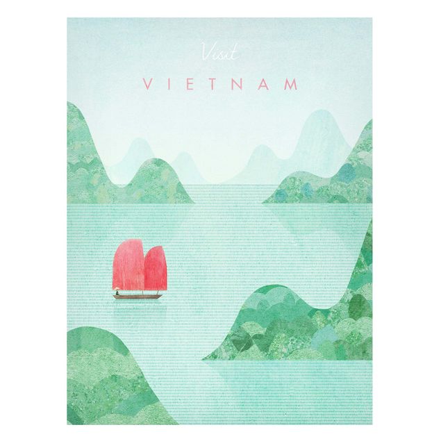 Wanddeko Küche Reiseposter - Vietnam