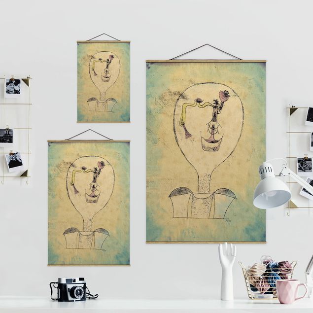 Wandbilder Türkis Paul Klee - Die Knospe