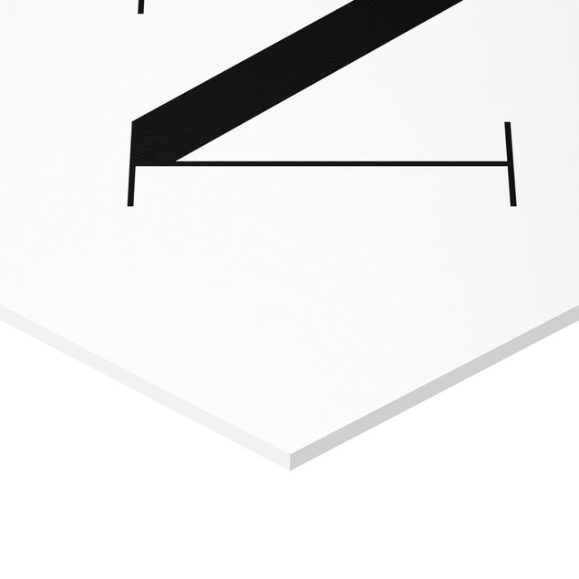 Hexagon Bild Forex - Buchstabe Serif Weiß N