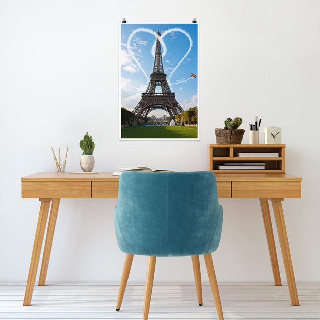 Poster Skylines Paris - City of Love