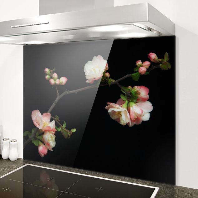 Wanddeko Küche Blütenzweig Apfelbaum