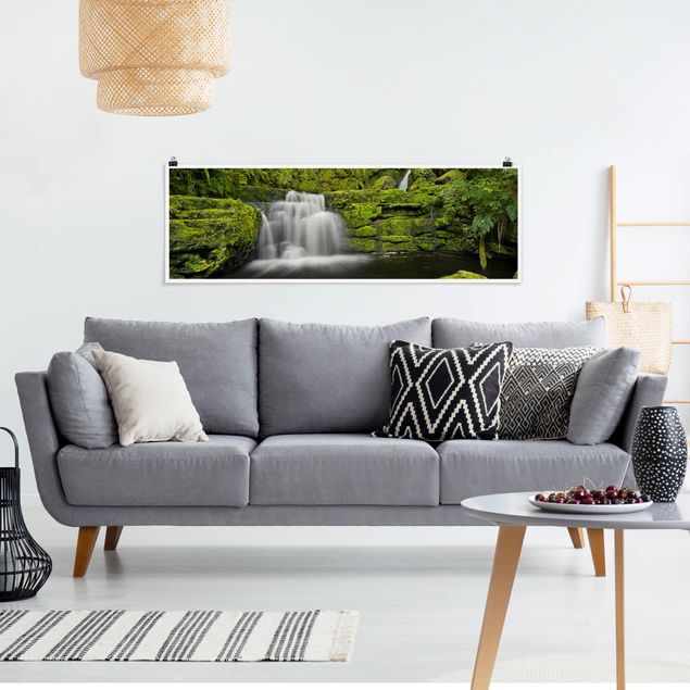 Wandbilder Landschaften Lower McLean Falls in Neuseeland