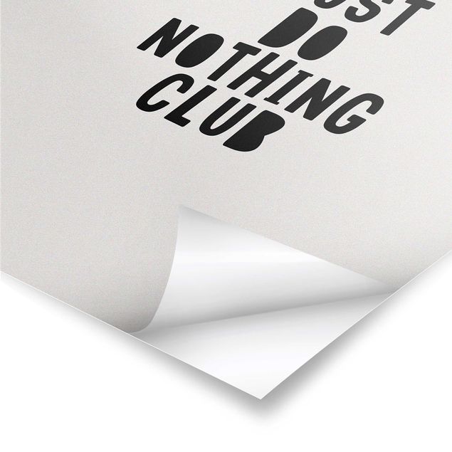 Kubistika Kunstdrucke Do Nothing Club Gelb