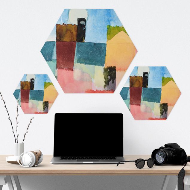 Hexagon Bilder Paul Klee - Mondaufgang