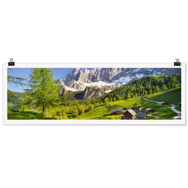 Wandbilder Landschaften Steiermark Almwiese