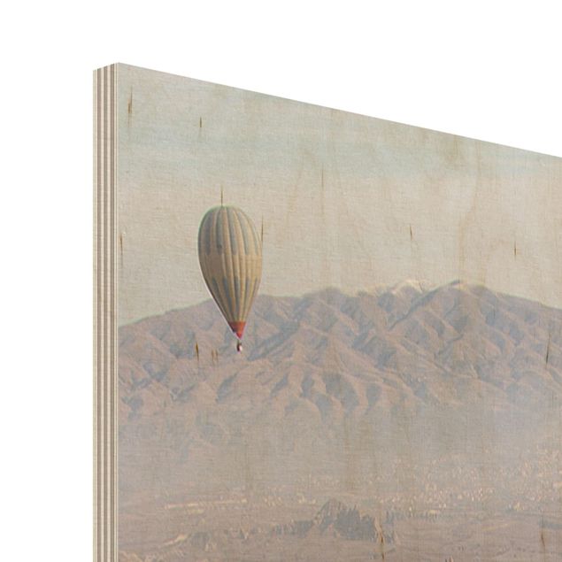 Holzbild - Heißluftballons über Anatolien - Panel
