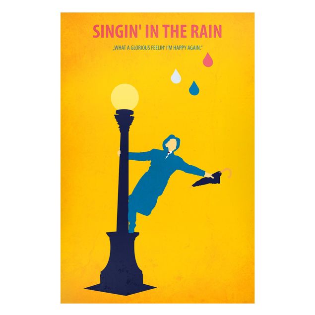 Wandbilder Kunstdrucke Filmposter Singing in the rain