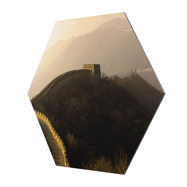 Wandbilder Natur Sonnenaufgang über der chinesischen Mauer
