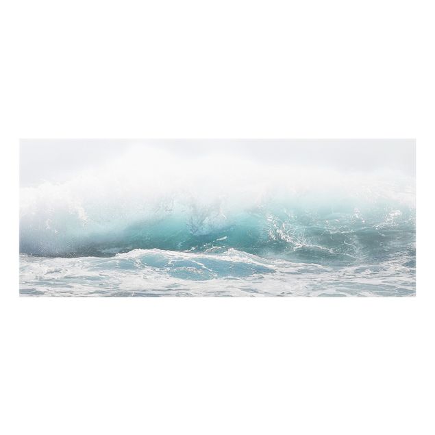 Spritzschutz Glas - Große Welle Hawaii - Panorama 5:2