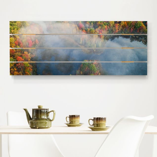 Wanddeko Küche Luftbild - Herbst Symphonie