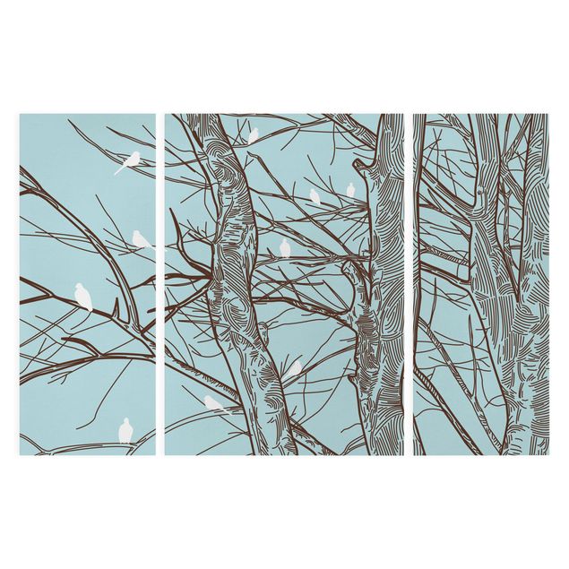 Leinwandbilder Naturmotive Winterbäume